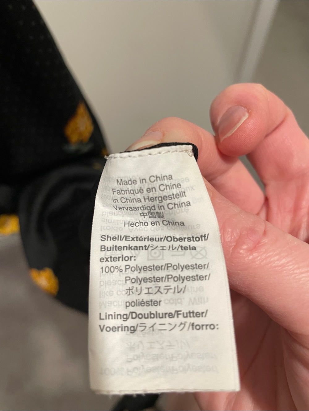 Madewell Black Slip Dress with Yellow Floral Embroidery - Picture 7 of 8